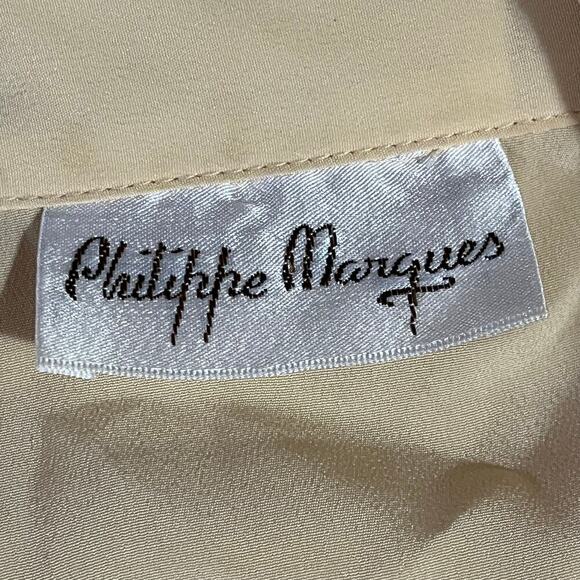 Philippe Marques Vintage Yellow Long Sleeve Blouse Size 10 - Picture 5 of 10